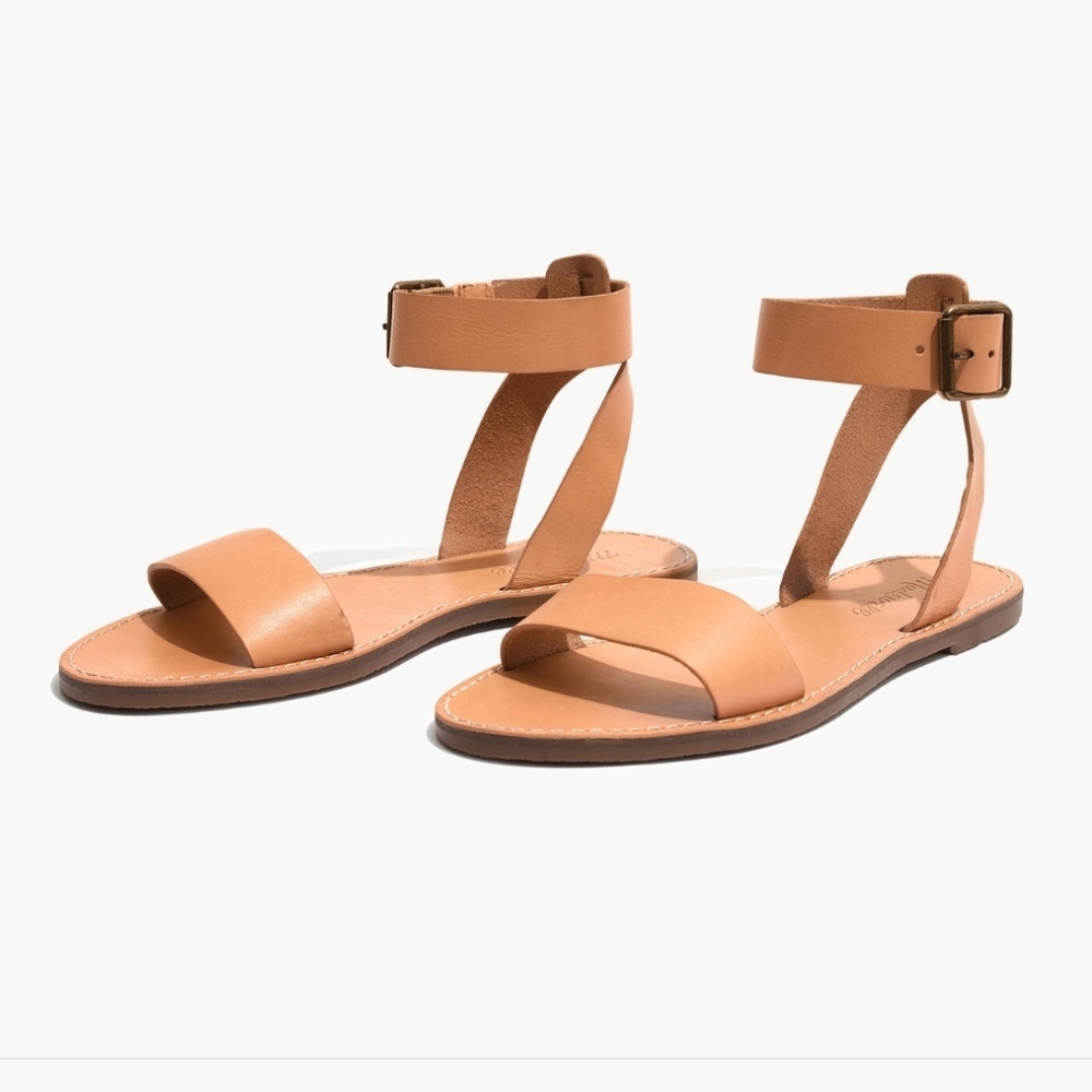 ☀️ Madewell Light Brown Leather Sandals